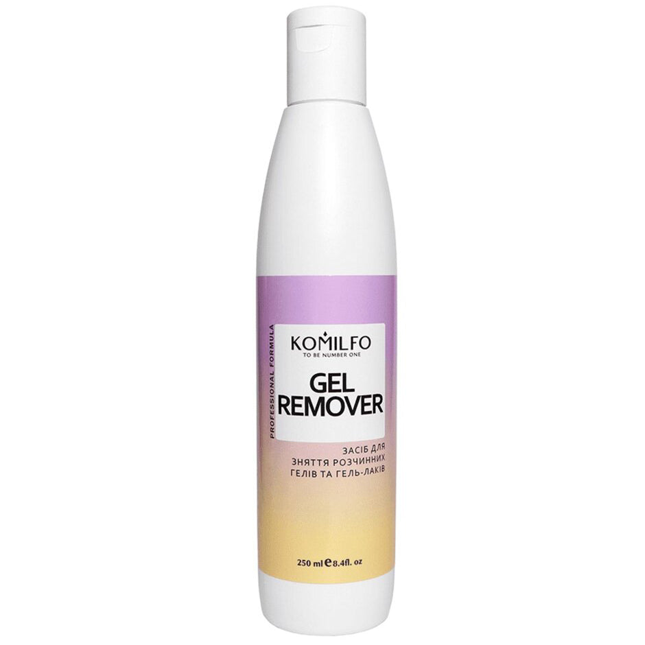 Засіб для зняття soak off гелів і гель-лаків Komilfo Gel Remover, 250 мл