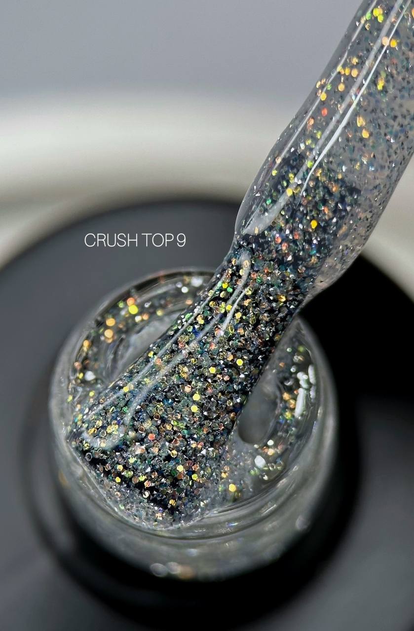 SAGA CRUSH (transparent with holographic shimmer, cat's eye), 10 ml - N09