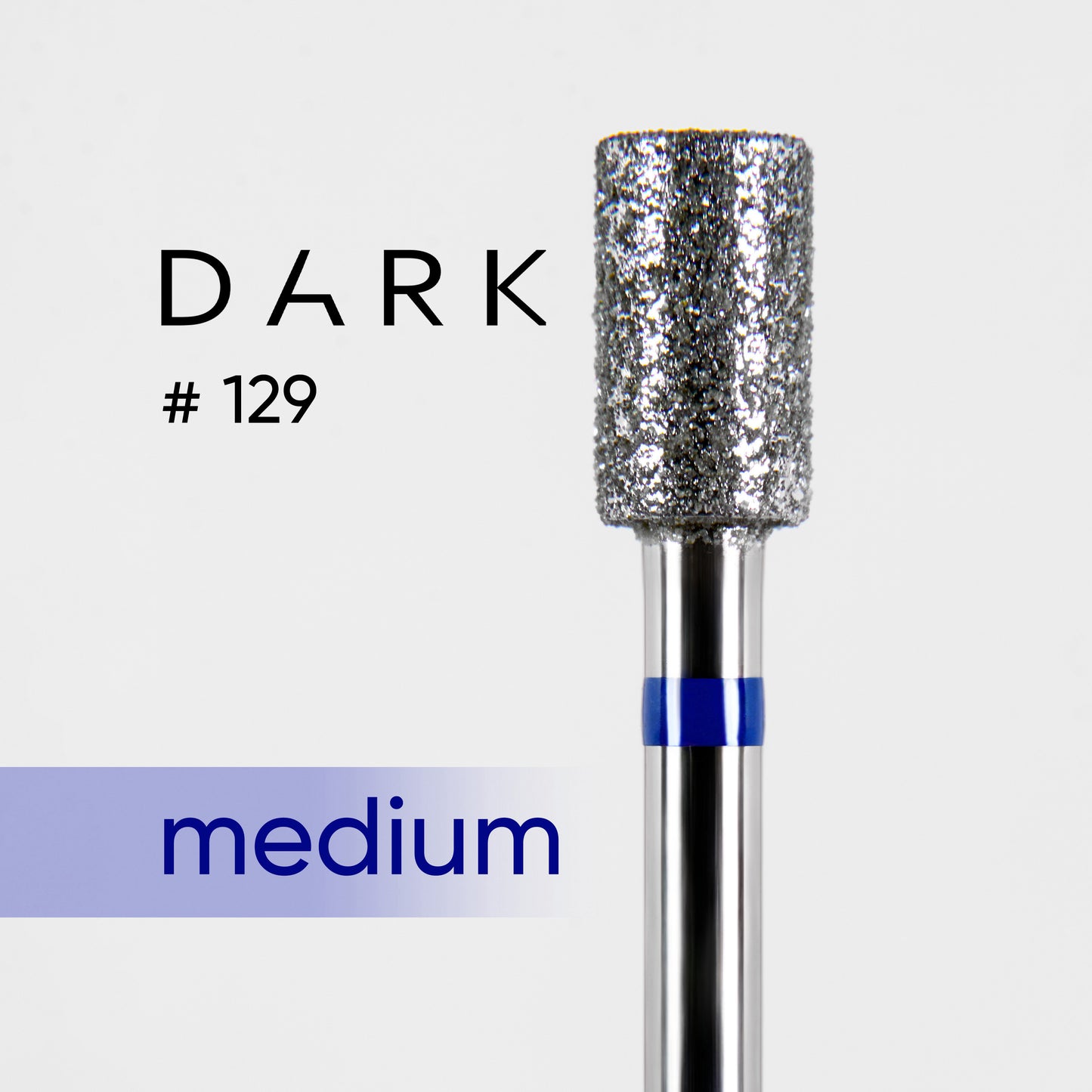 Насадка фреза алмазна DARK №129 циліндр синій 043
