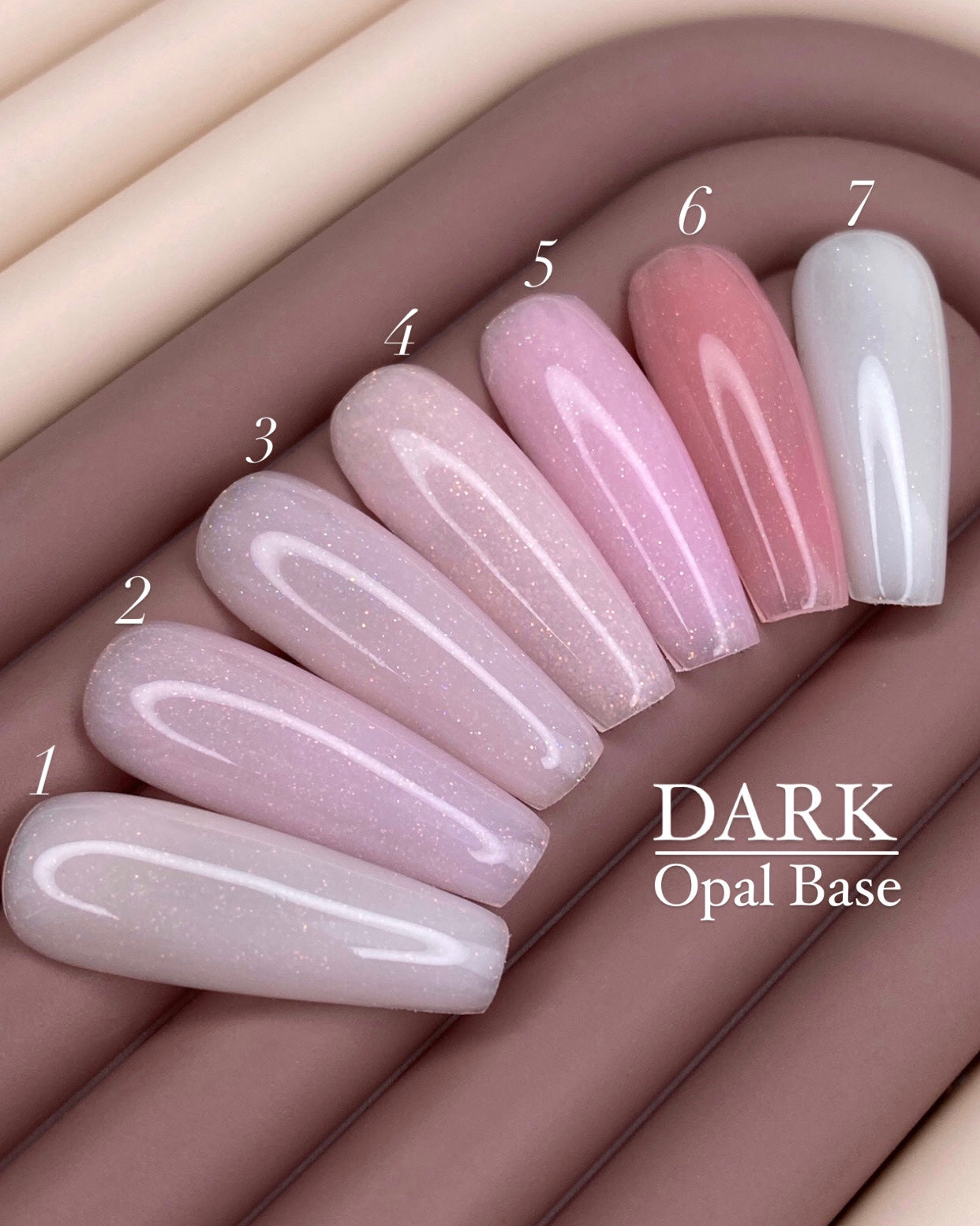 DARK Pro Base Opal No. 3, milky pink with shimmer