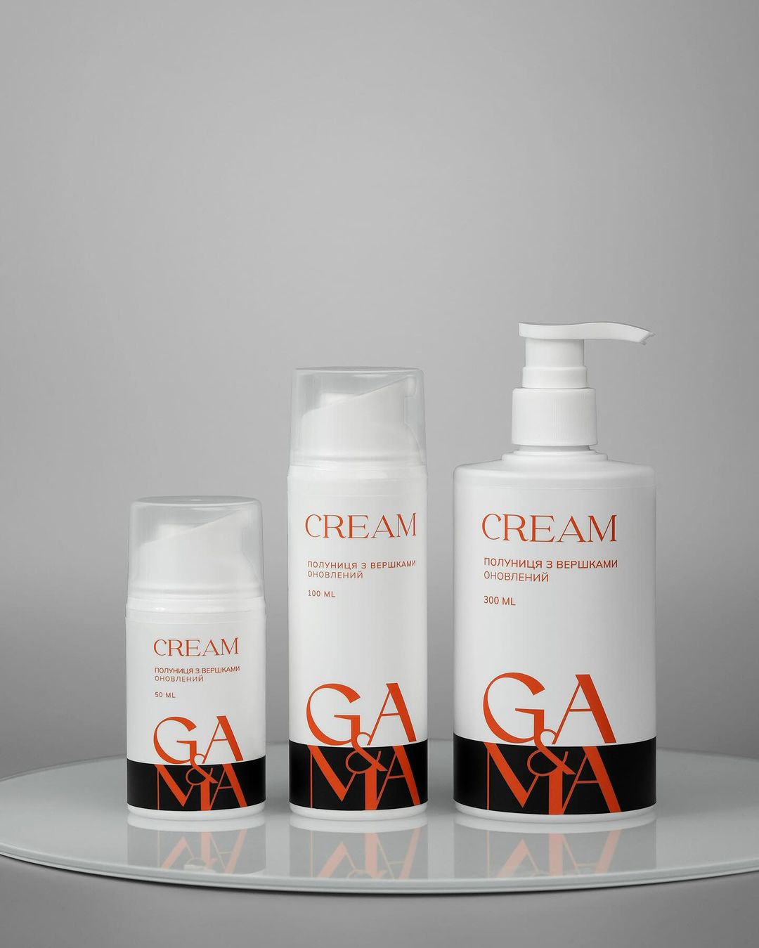 Крем для рук і стоп з сечовиною GaMa, полуниця з вершками