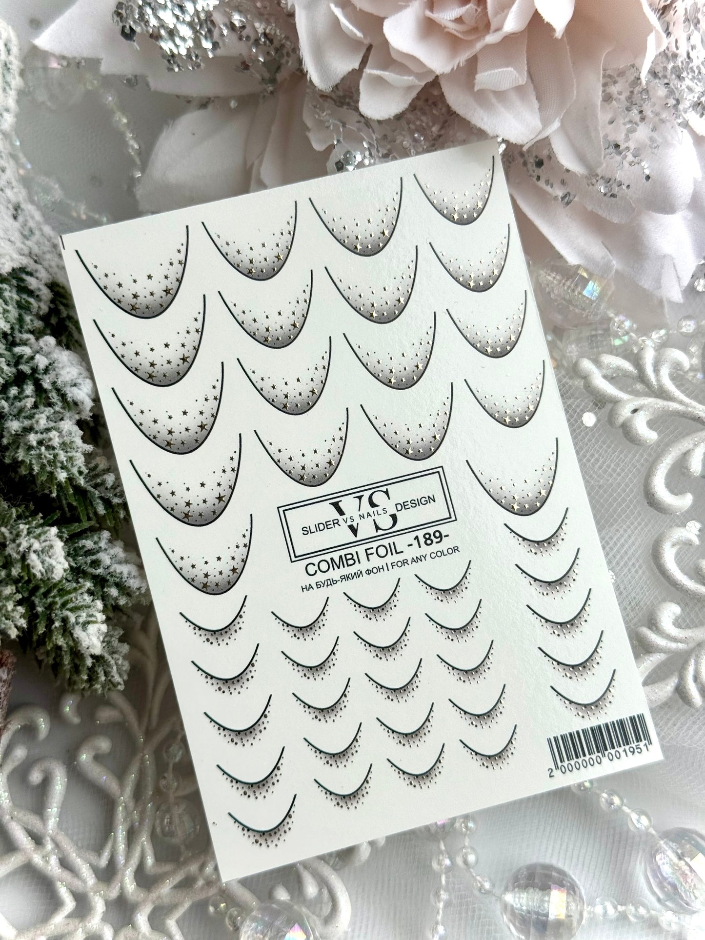 Слайдер дизайн VS Nails Combi foil -189-