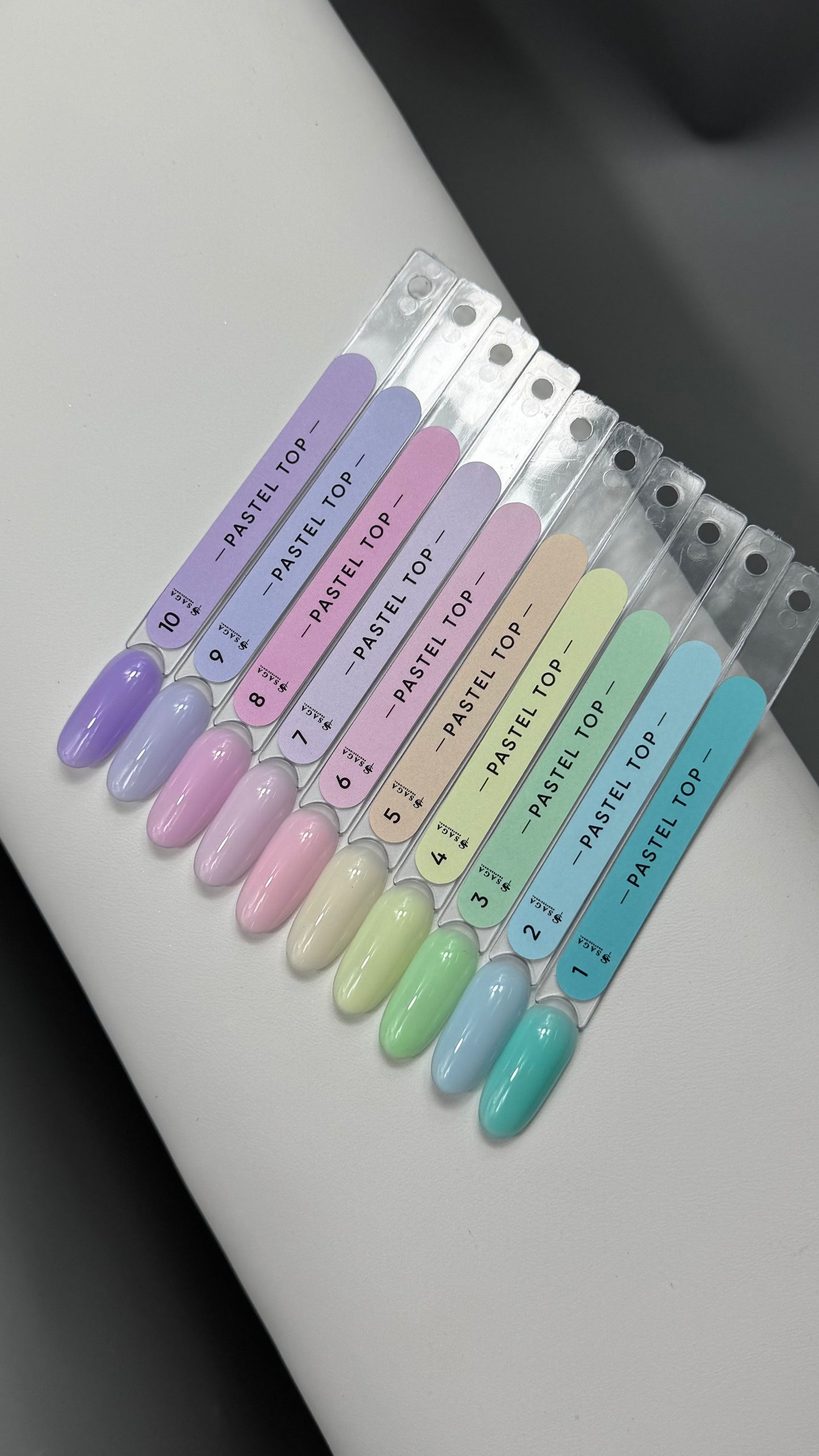 SAGA professional топ без липкого шару PASTEL TOP, 10 мл, 09
