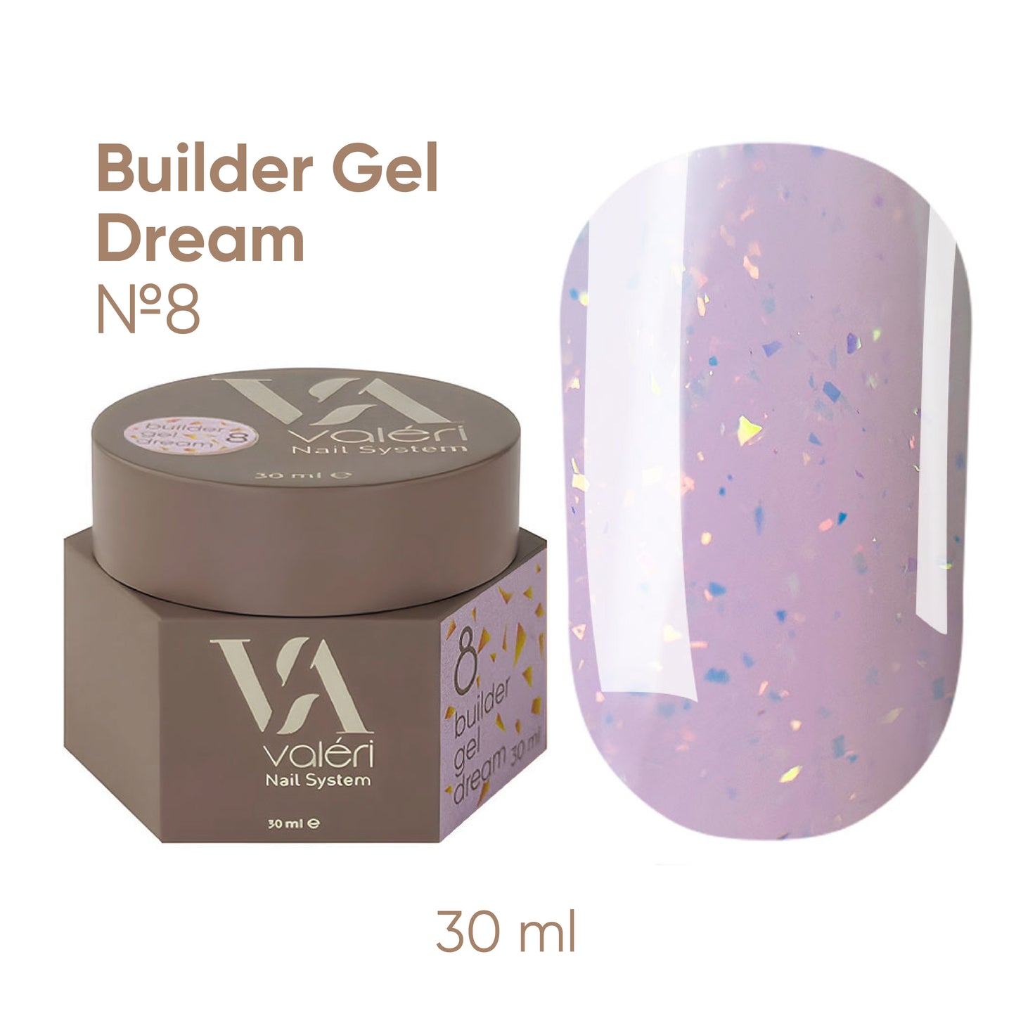 Builder Gel DREAM COLLECTION Valeri №08 30ml
