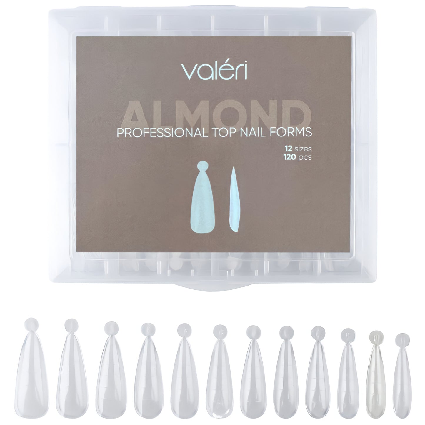Valeri Professional Top Nail Forms "Almond"