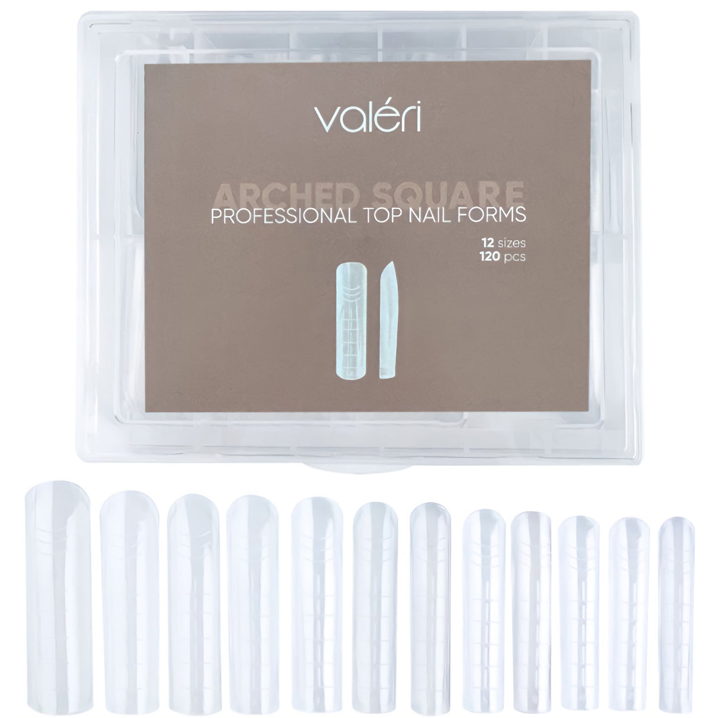 Valeri Professional Top Nail Forms "Arched Square"