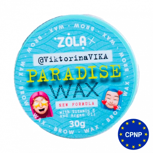 ZOLA Viktorina Vika Віск для брів 30 г Paradise Wax with Vitamin E and Argan Oil