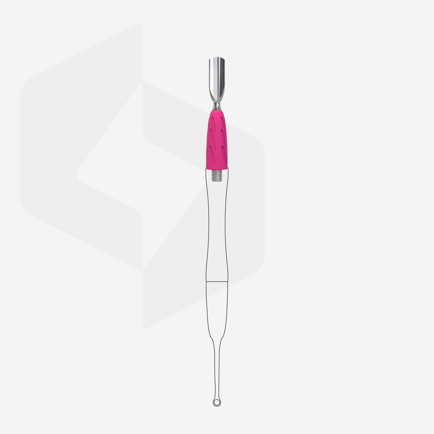 Staleks Pro Combo UNIQ Working Part 16 – Rounded Narrow Pusher