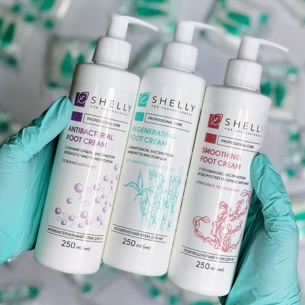 SHELLY REGENERATING FOOT CREAM WITH ALLANTOIN, BAMBOO EXTRACT AND SHEA BUTTER