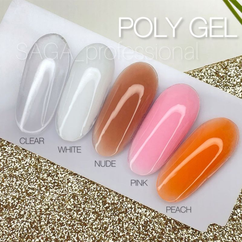 SAGA professional POLY GEL Clear (прозорий) в банці, 30 мл
