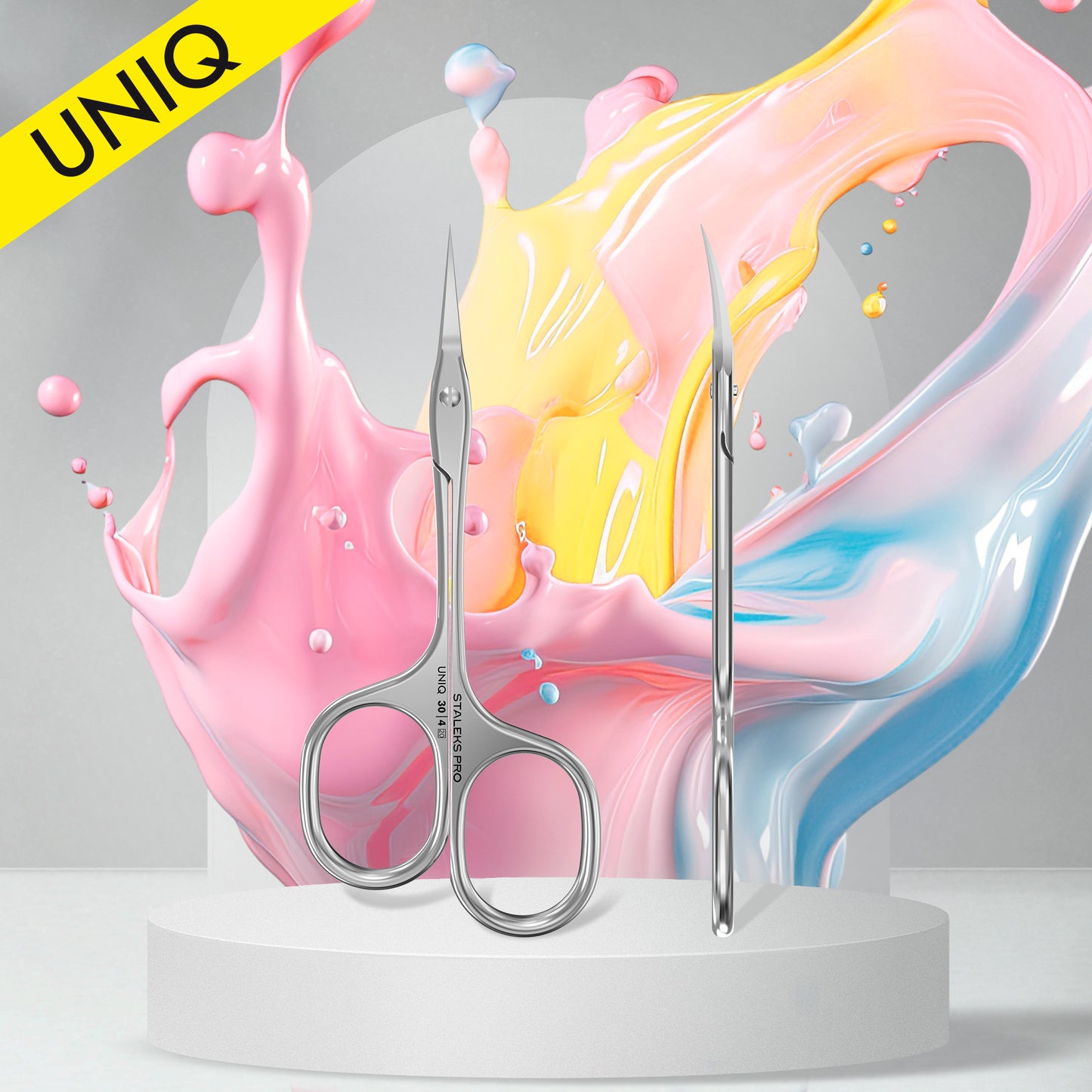 Staleks Pro Cuticle Scissors UNIQ 30 TYPE 4 Asymmetric