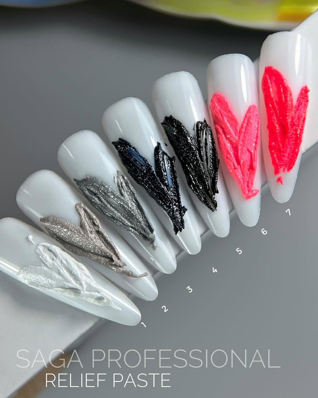 Паста декоративна Saga Relief past №01, біла, 5 мл