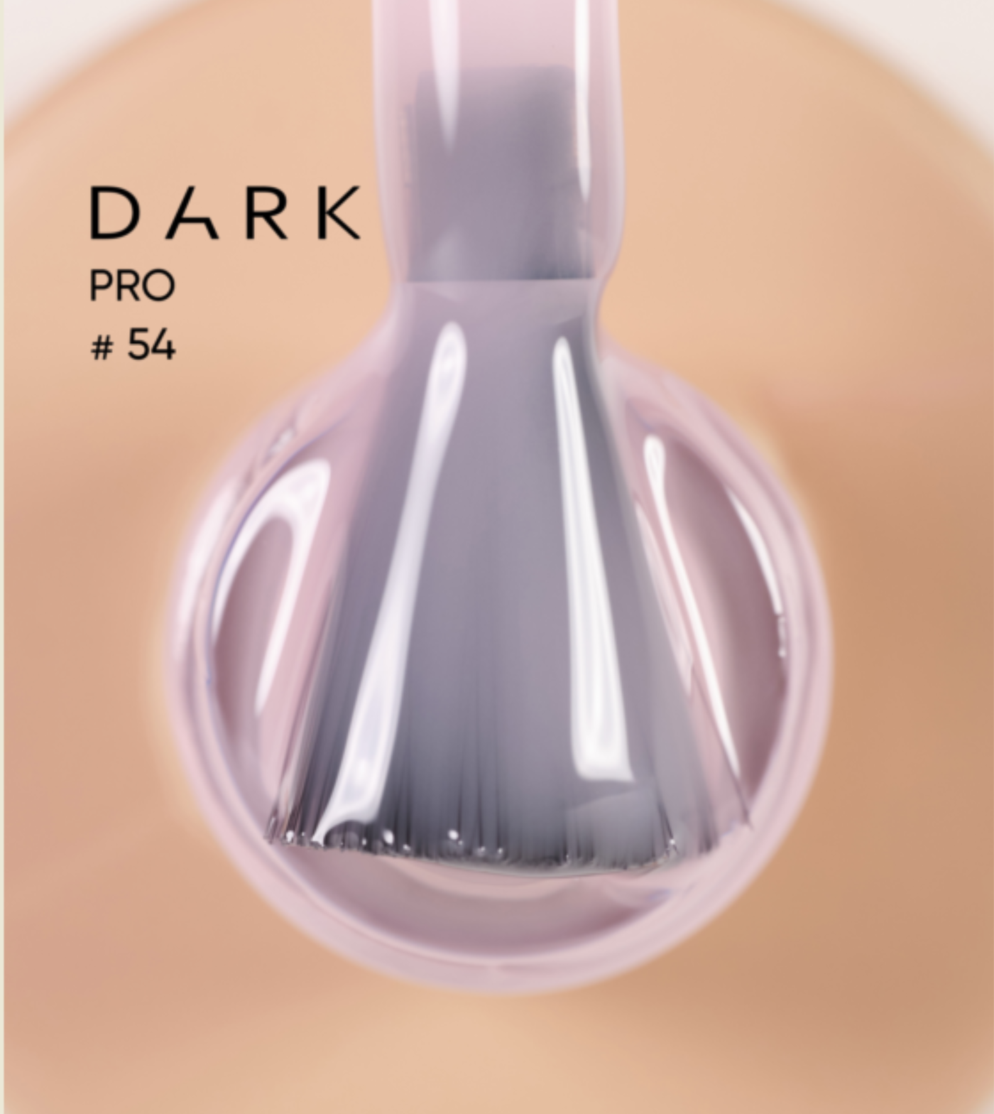 DARK PRO base nail polish No. 54, translucent pink, 15 ml
