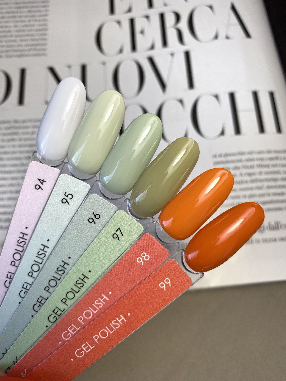 Gel polish DARK No. 098, orange, 6 ml