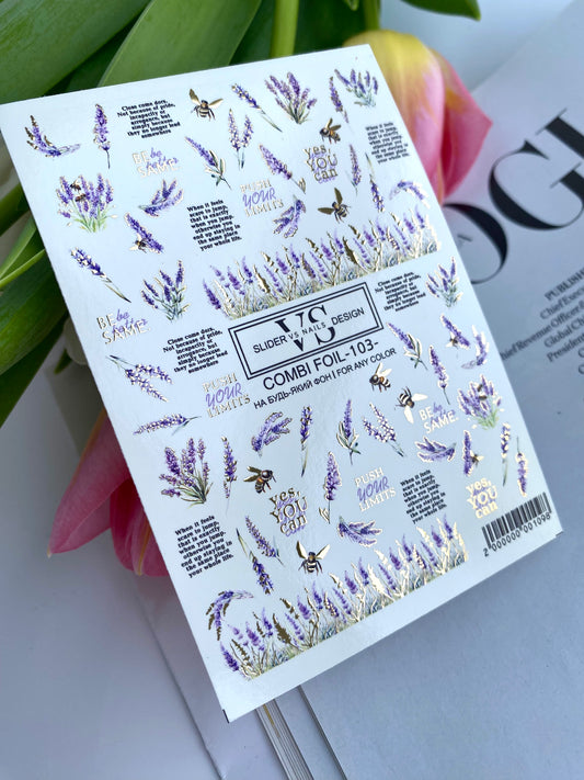 Слайдер дизайн VS Nails Combi foil -103-