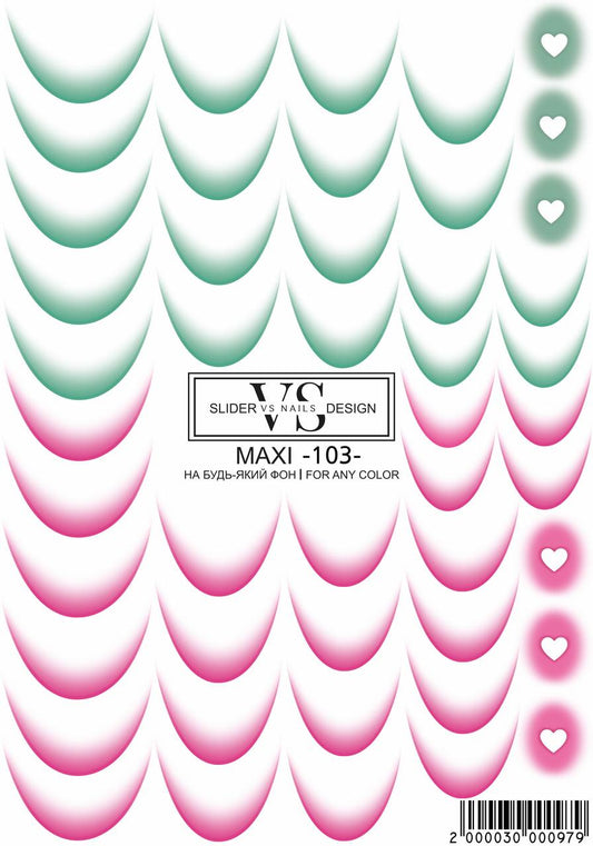 Слайдер дизайн френч VS Nails MAXI -103-
