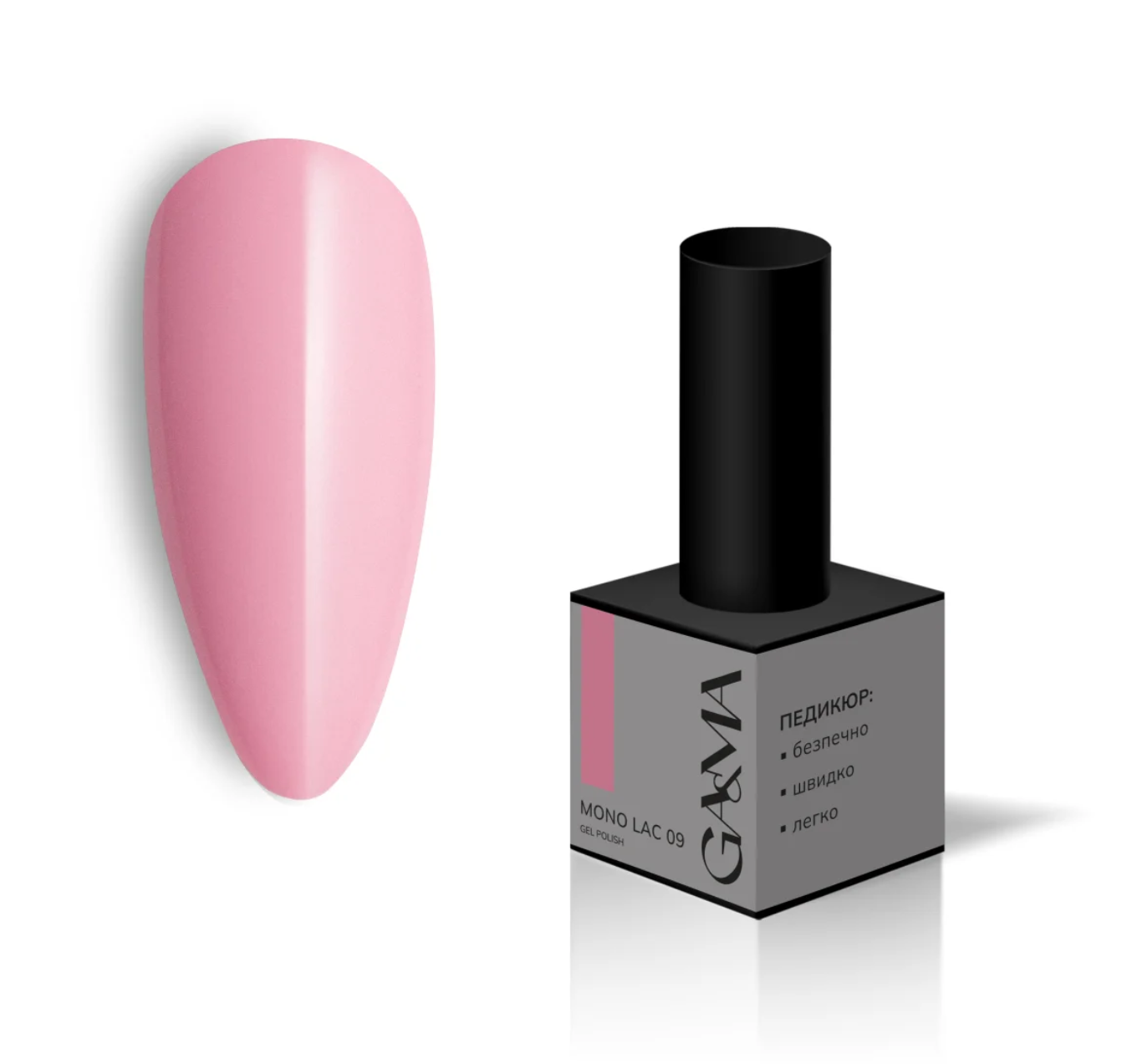 Гель-лак однофазний GaMa Mono Lac №009, пурпурний, 6 мл