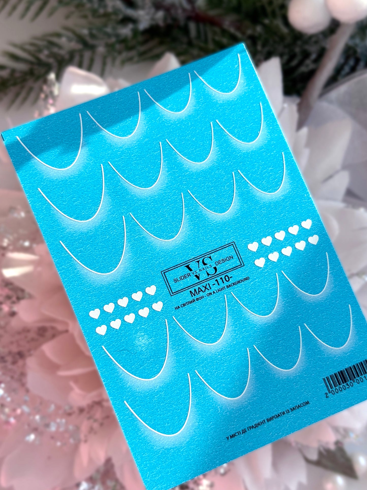 Слайдер дизайн VS Nails MAXI -110- френч білий