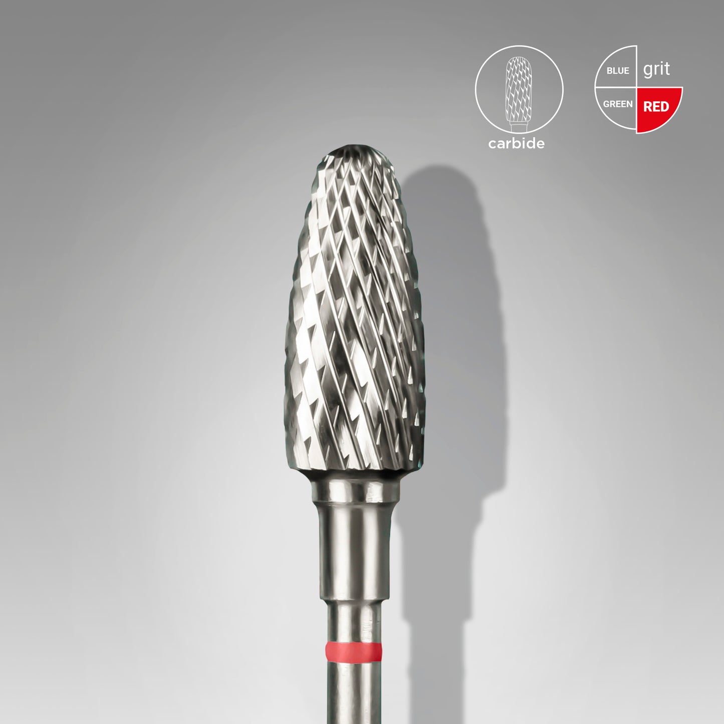 Staleks Pro Carbide Nail Drill Bit Frustum Red EXPERT 5 mm × 13 mm