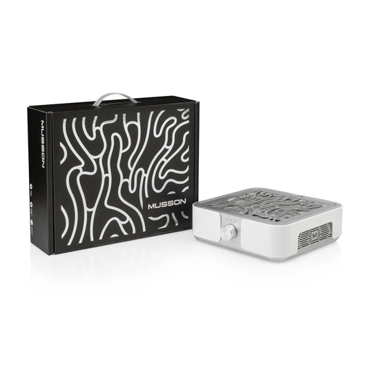 Витяжка для манікюру Bucos MUSSON X3 Silver з фільтром HEPA, 72 Вт