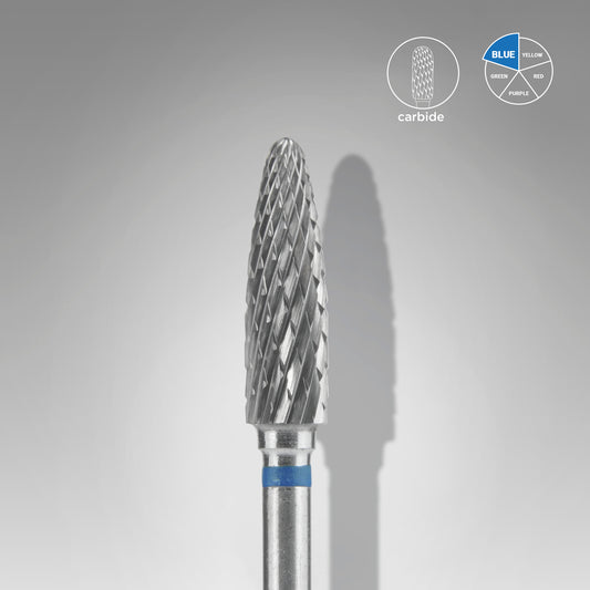 Staleks Pro Carbide Nail Drill Bit Frustum Blue EXPERT 4 mm × 14 mm