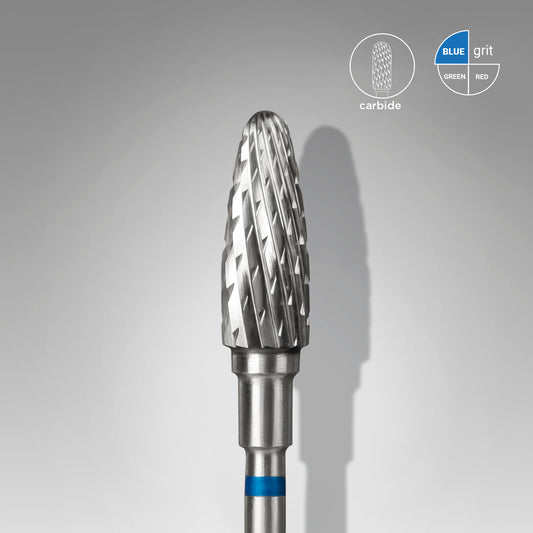 Staleks Pro Carbide Nail Drill Bit Corn Blue EXPERT 5 mm × 13 mm