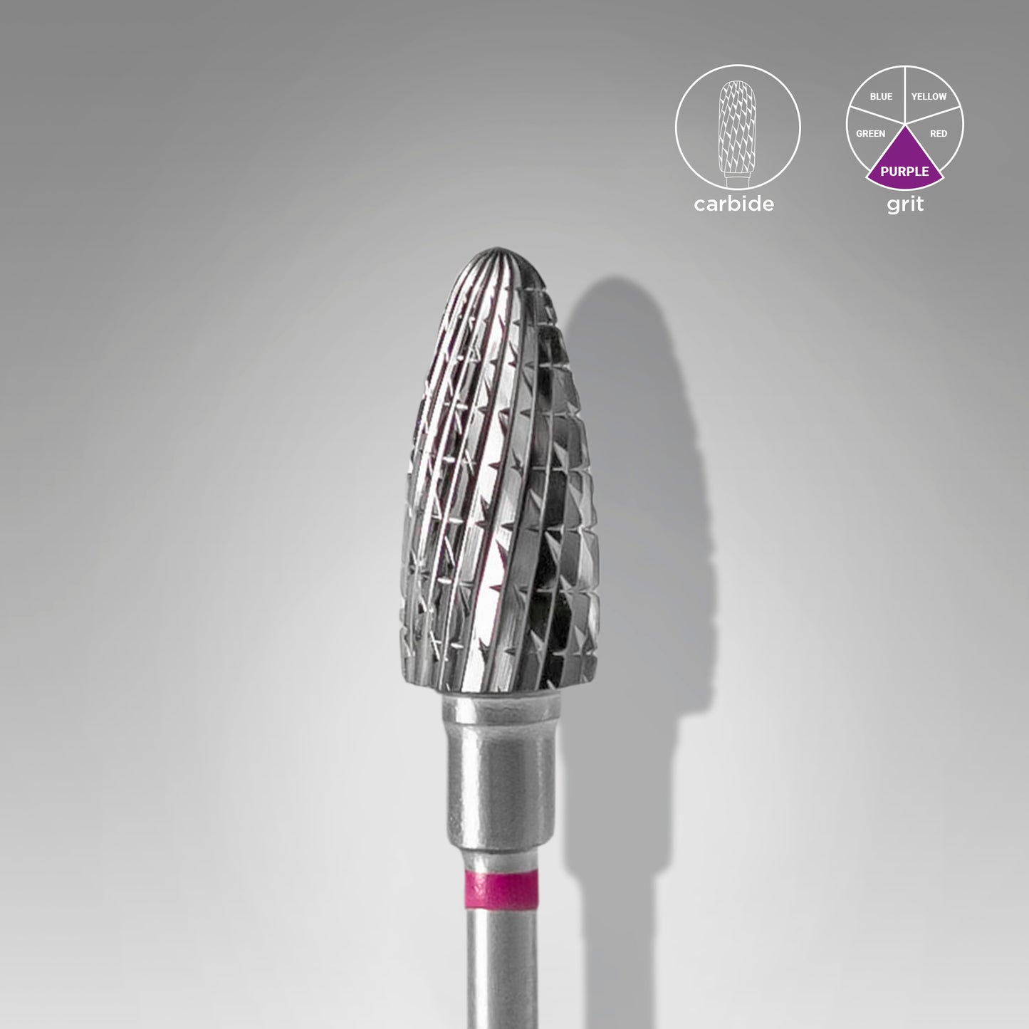 Staleks Pro Carbide Nail Drill Bit Corn Purple EXPERT 6 mm × 14 mm
