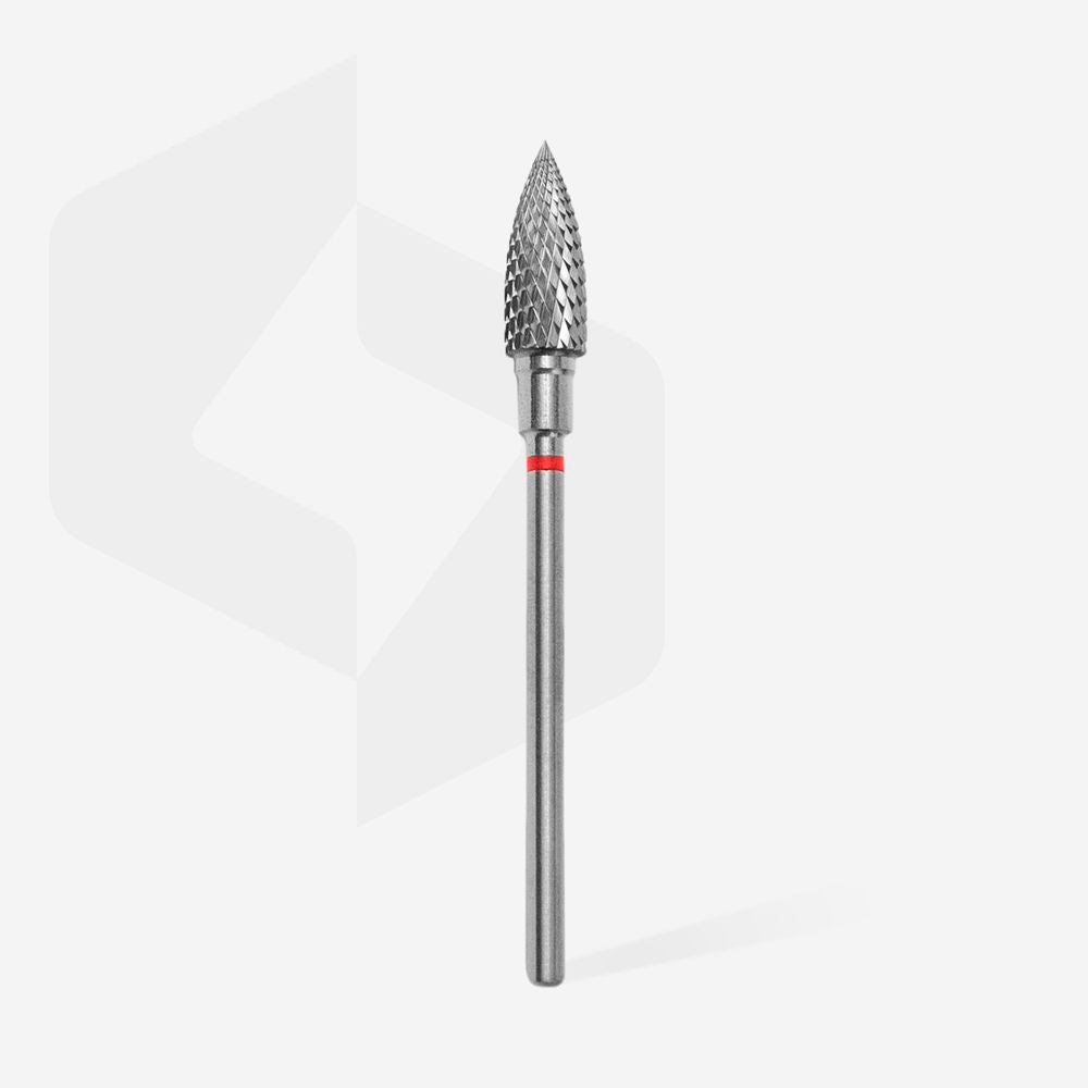 Staleks Pro Carbide Nail Drill Bit Flame Red EXPERT 5 mm × 13.5 mm