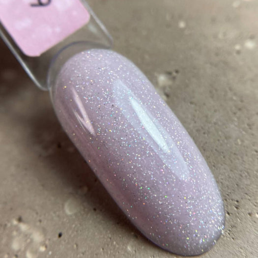 DARK PRO base nail polish No. 19, milky pink with shimmer, 15 ml