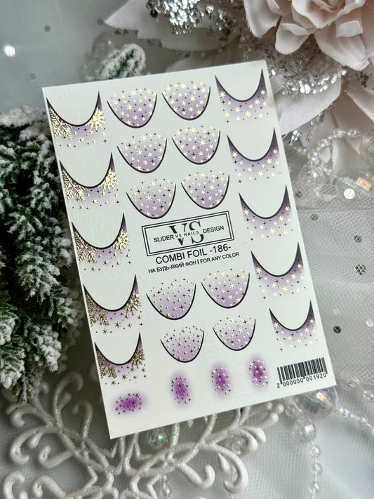 Слайдер дизайн VS Nails Combi foil -186-