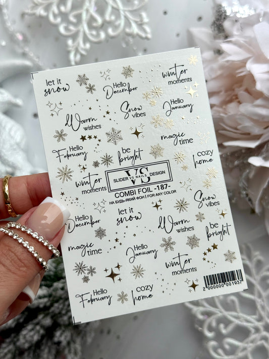 Слайдер дизайн VS Nails Combi foil -187-