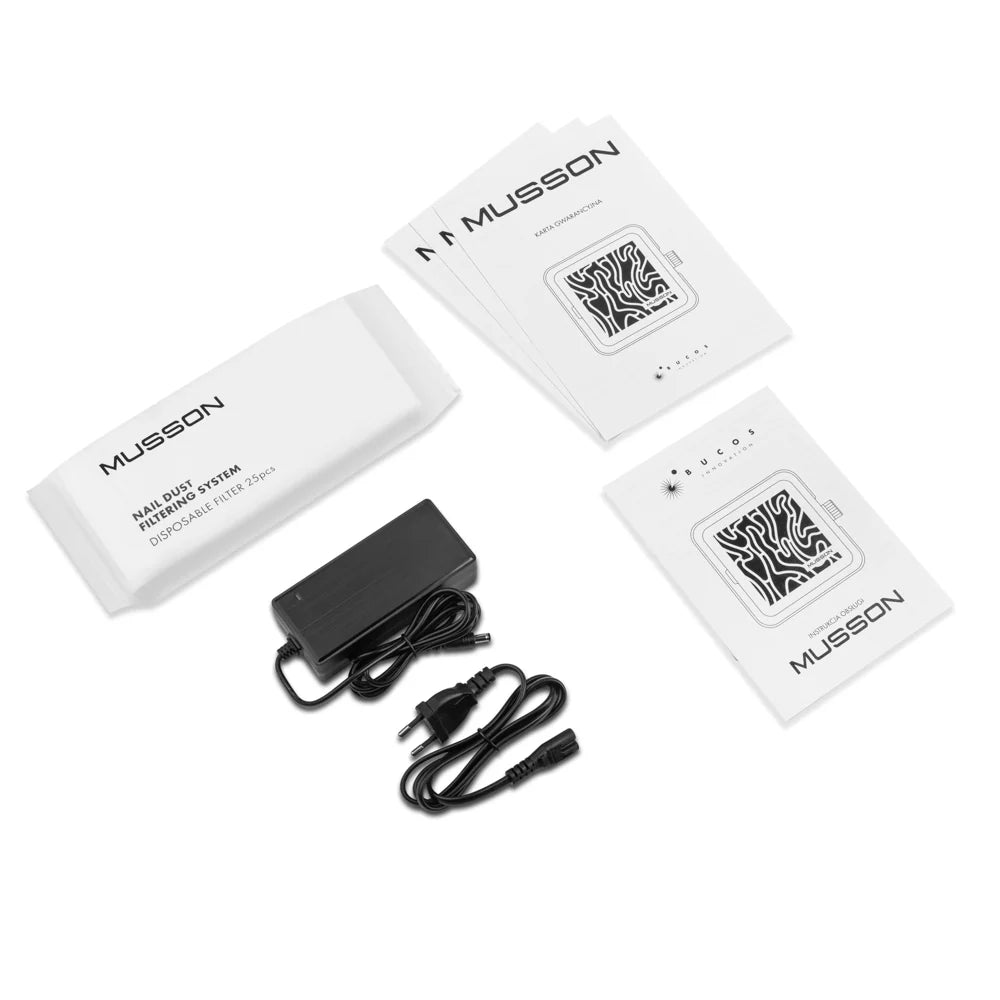 BUCOS вытяжка для маникюра MUSSON X3 с НЕРА-фильтром 72 Вт graphite