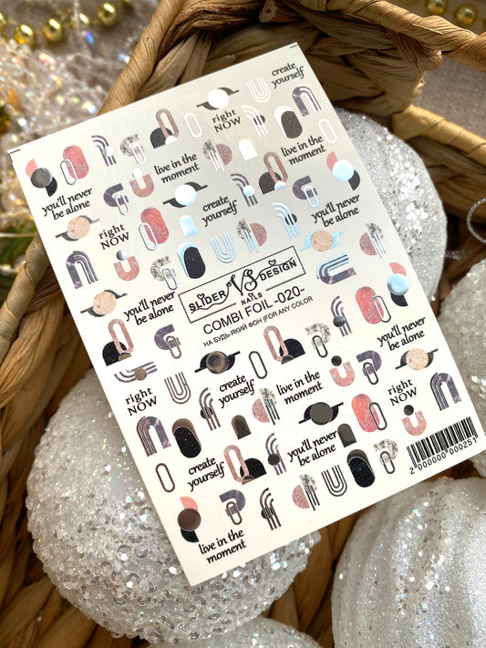 Слайдер дизайн VS Nails Combi foil -020-