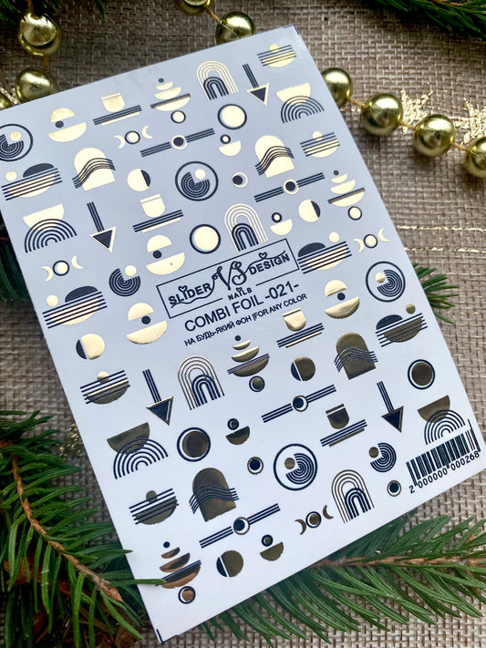 Слайдер дизайн VS Nails Combi foil -021-