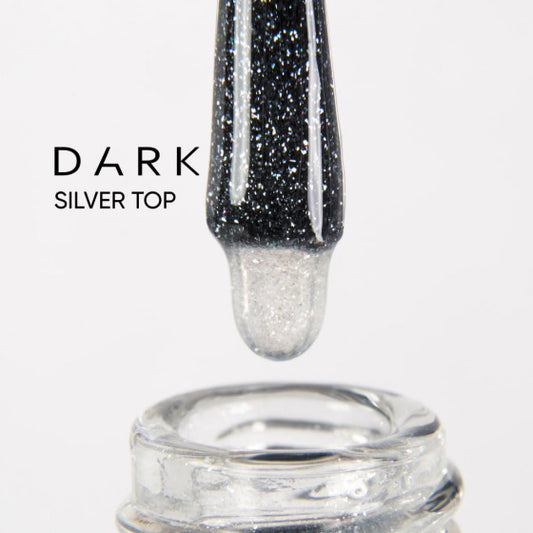 Топ DARK Silver top, прозорий з серебристим шиммером, 10 мл