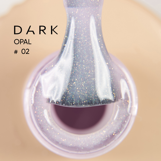 DARK Pro Base Opal No. 2 nail base, milky pink with shimmer