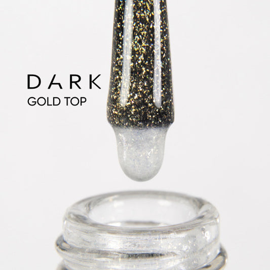 Топ DARK Gold Top, прозорий з золотим шиммером, 10 мл