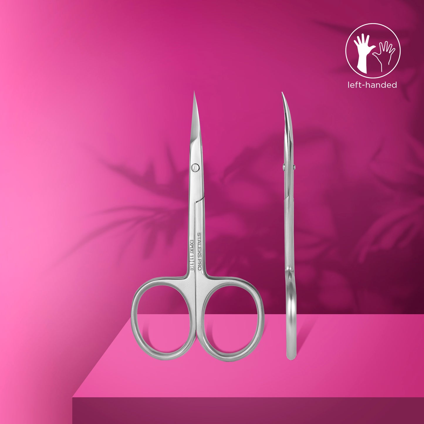 Staleks Pro Professional Cuticle Scissors for Left-Handed Users EXPERT 11 Type 1 (SE-11/1)