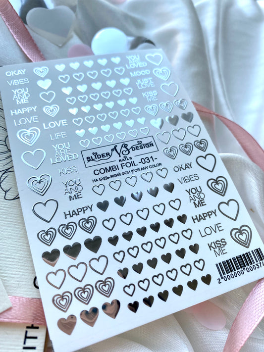 Слайдер дизайн VS Nails Combi foil -031-