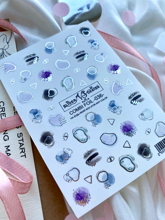 Слайдер дизайн VS Nails Combi foil -036-