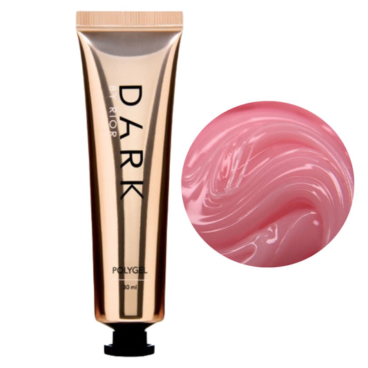 DARK PolyGel Acrylic Gel No. 02, pink nude, in a tube, 30 ml