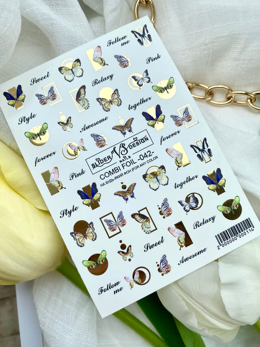 Слайдер дизайн VS Nails Combi foil -042-