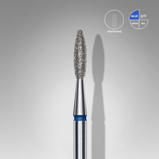 Staleks Pro Diamond Nail Drill Bit Flame Blue 2.1 mm × 8 mm