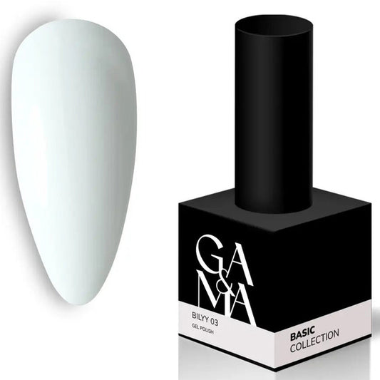Гель-лак для нігтів GaMa Basic collection №003 білий, 15 мл