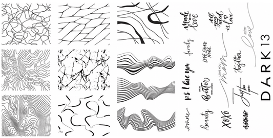 Stamping plate DARK 13