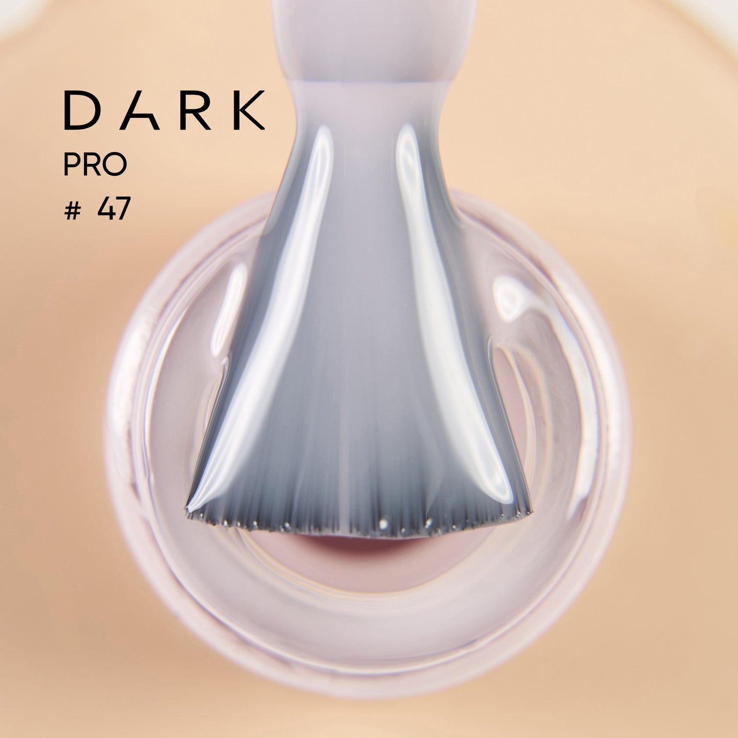 DARK PRO base nail polish No. 47, milky pink translucent