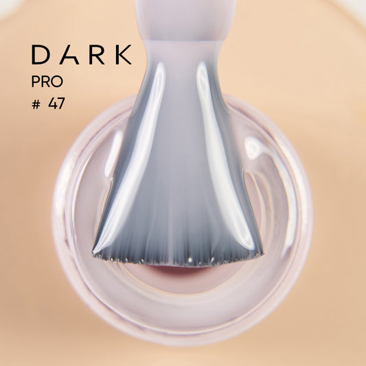 База для нігтів DARK PRO base №47, молочно-рожева напівпрозора