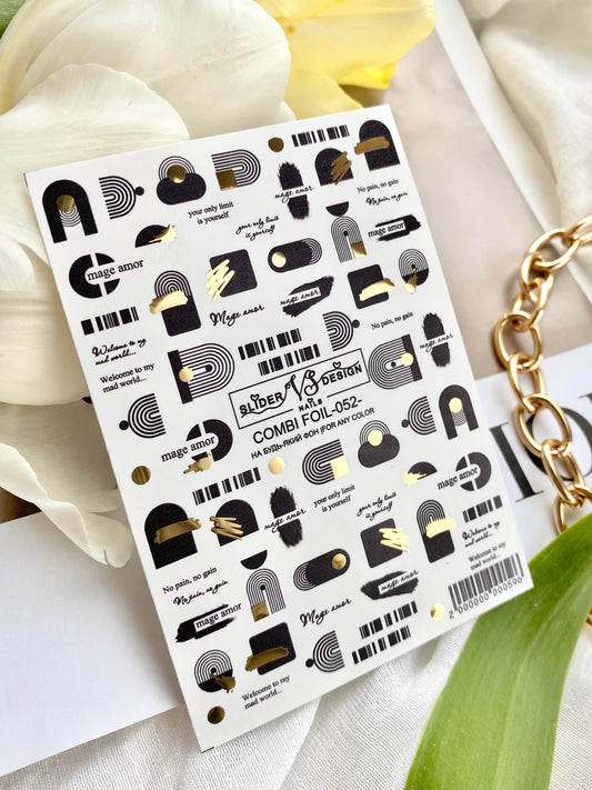 Слайдер дизайн VS Nails Combi foil -052-