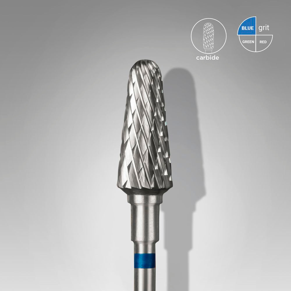 Staleks Pro Carbide Nail Drill Bit Frustum Blue EXPERT 6 mm × 14 mm