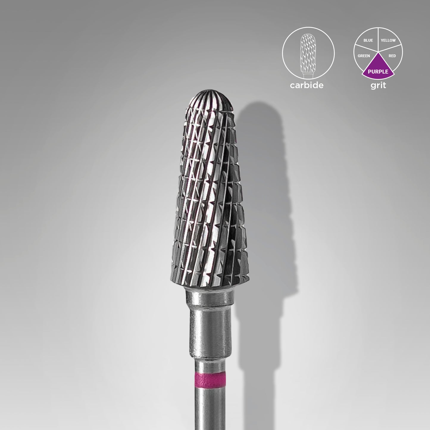 Staleks Pro Carbide Nail Drill Bit Frustum Purple EXPERT 6 mm × 14 mm
